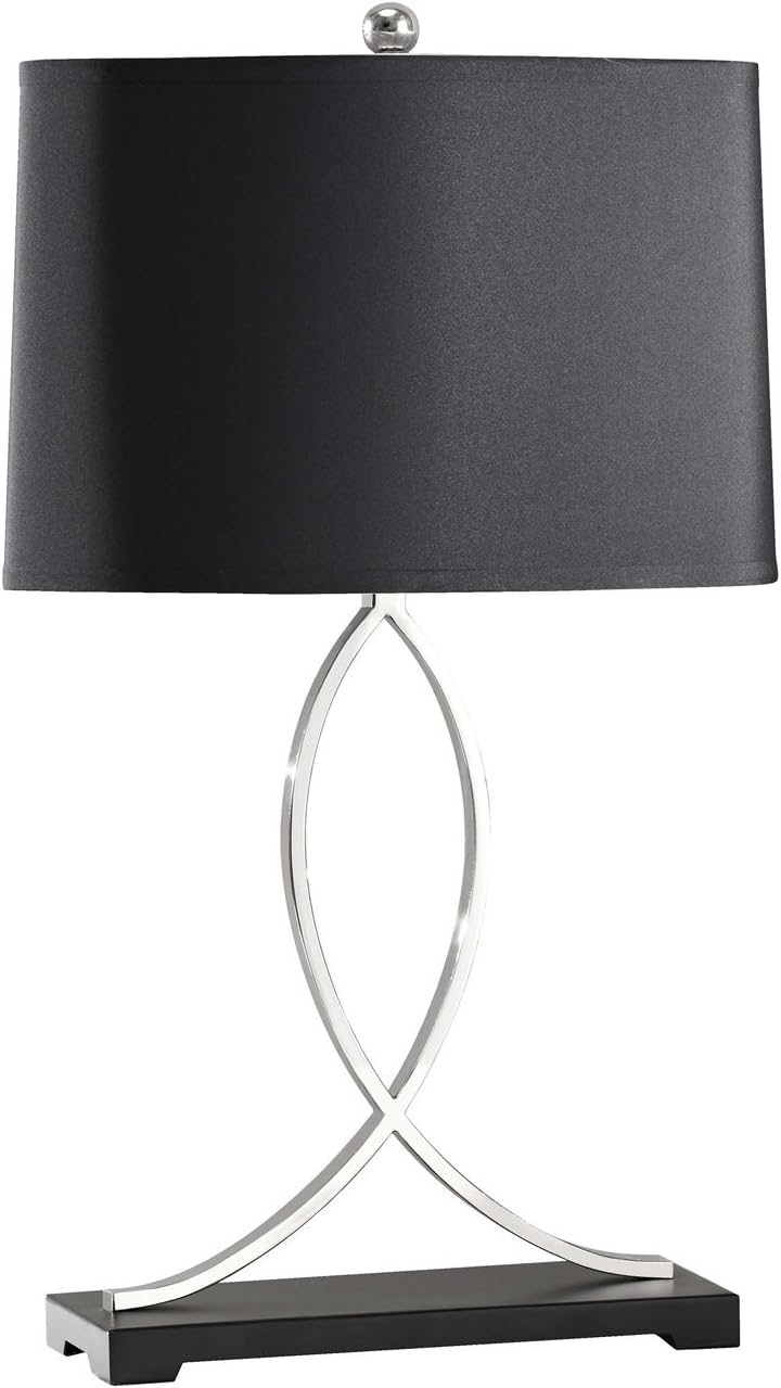 Murray Feiss 10061PN/BK Jackson Collection Table Lamp, Black Base with