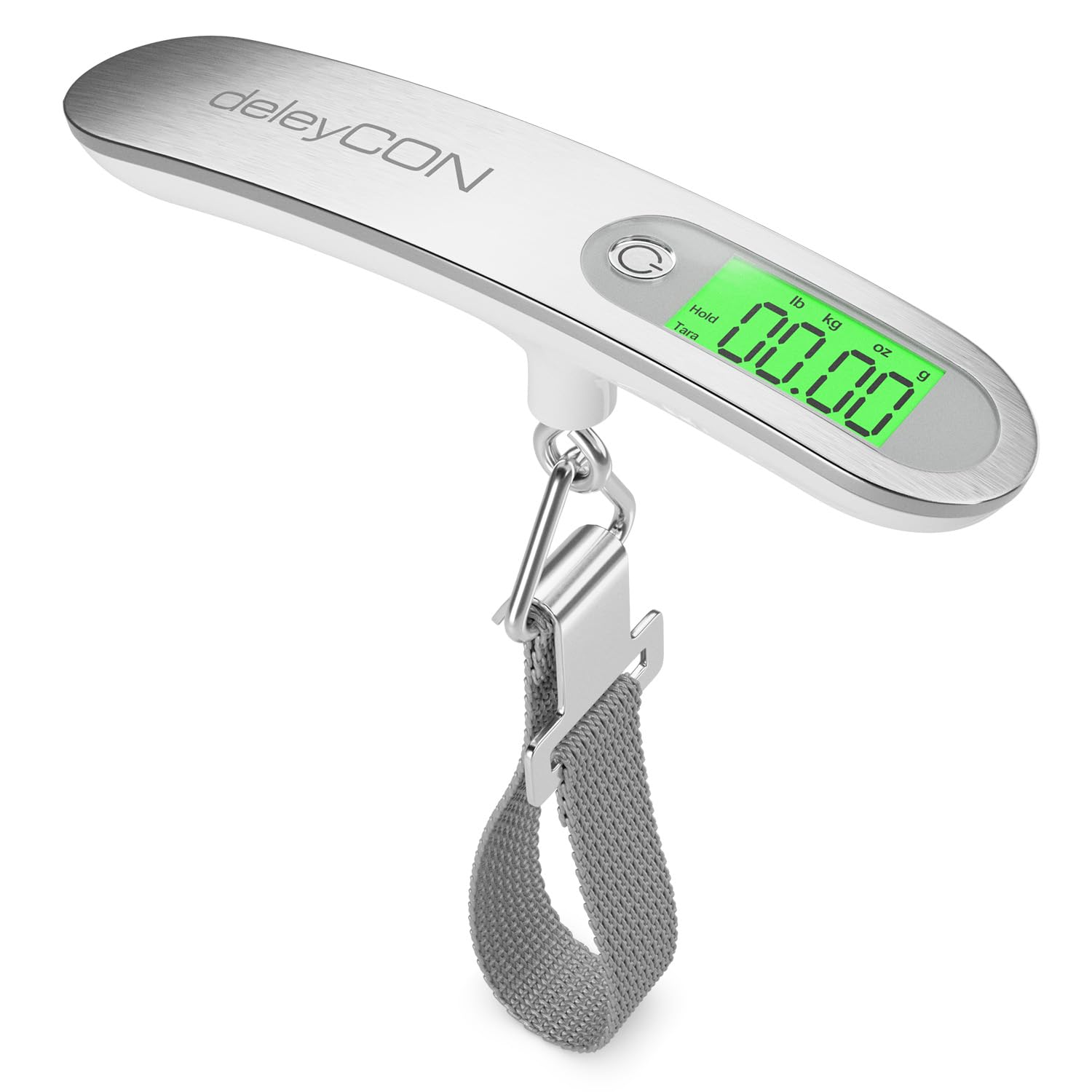 deleyCON Gepäckwaage Digitale Kofferwaage mit Display, 50 kg, inkl. Batterie