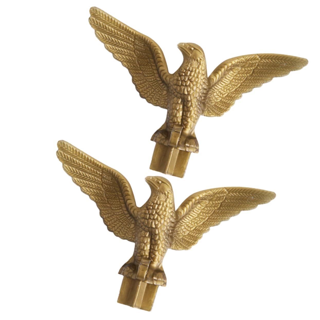 FUNOMOCYA 4pcs Eagle Flag Topper Ornament Plastic Eagle Finial for Flag Poles Durable Outdoor Decor for Garden and Home