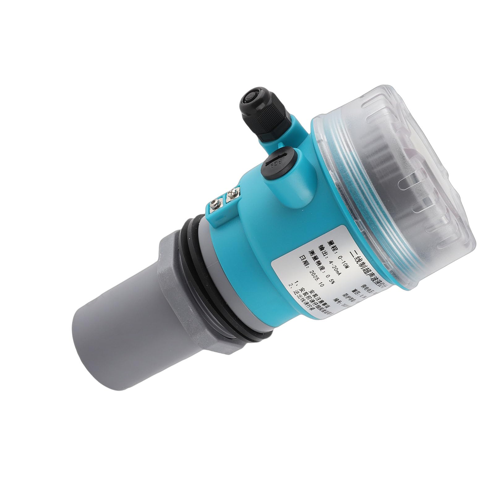 Medidor Digital con Pantalla LED 4 Salida Analógica 20mA DC24V 0 10m para Aguas Residuales y Minería (0~5 metros)