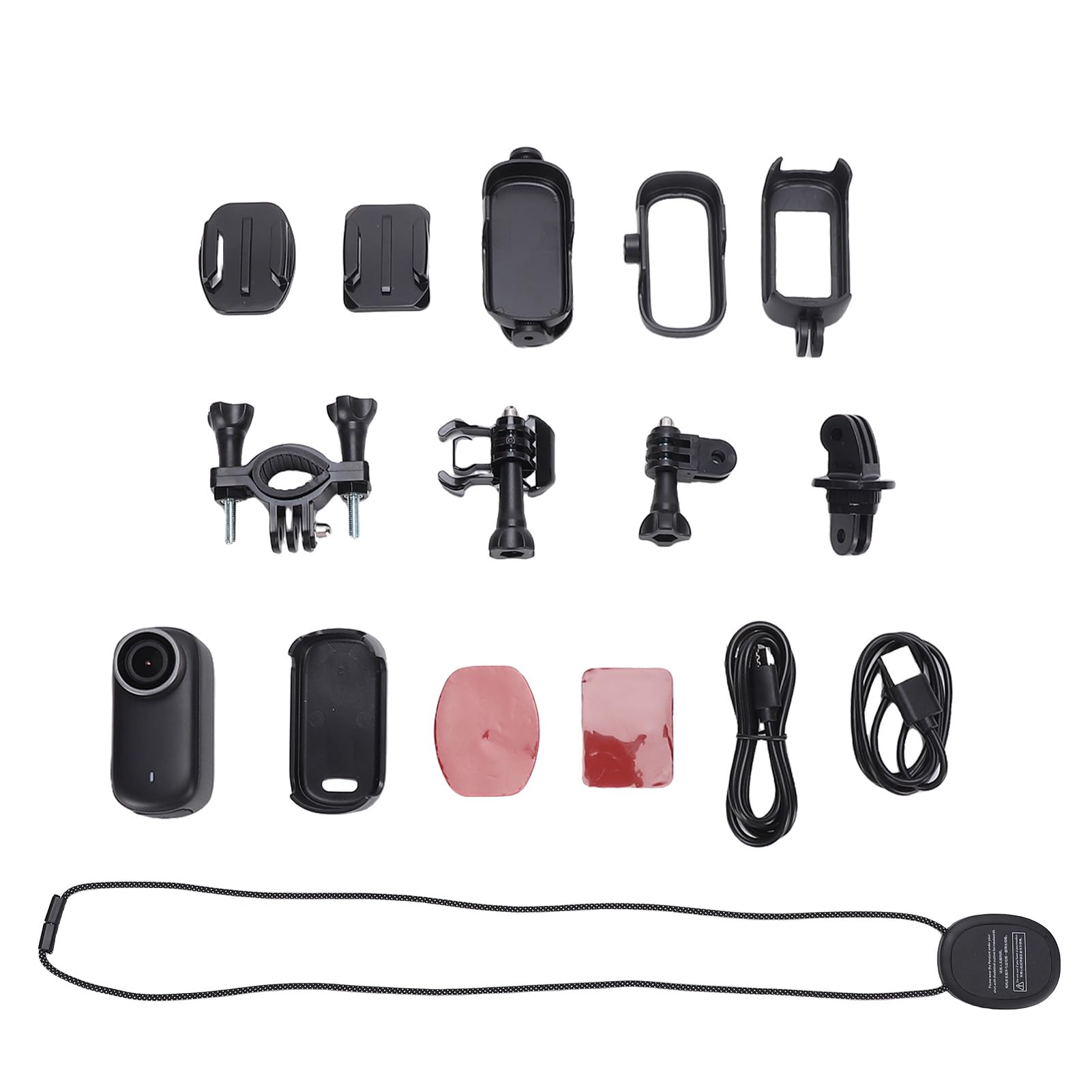 Garsent Kamera 4K Mini Nadwozia, Noszona Kamera Akcji, Kamera Sportowa, Kamera do Nagrywania Kciukowego, Zużyta Kamera, Przenośna Kamera do Pracy, podróż, Wędkarstwo, Chodzenie Zwierząt