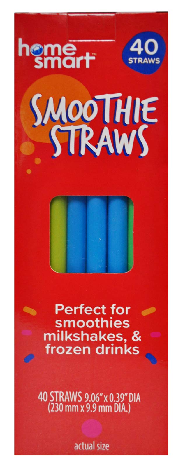 Home Smart Smoothie Straws 40Ct
