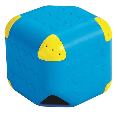 Edushape Juguete de baño de cubo mágico de agua, 6 coladores únicos, juguete de aprendizaje Montessori para el desarrollo infantil temprano, enseña