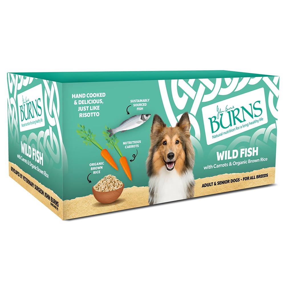 Burns Adult Dog Complete Wet Food Wild Fish,24 x 395 g Bumper Box