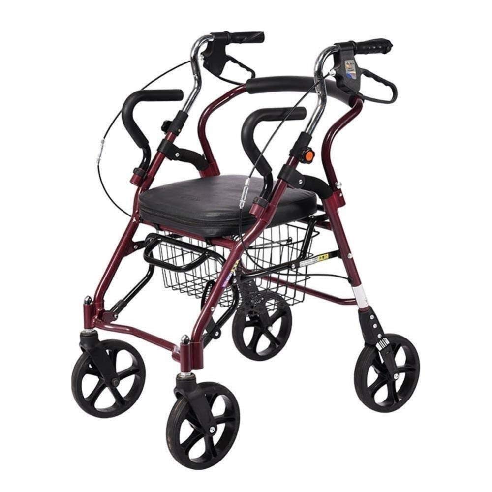 Buy Walkers for seniors, Walker 2 In 1 Folding Rollator Walker,4 Wheel