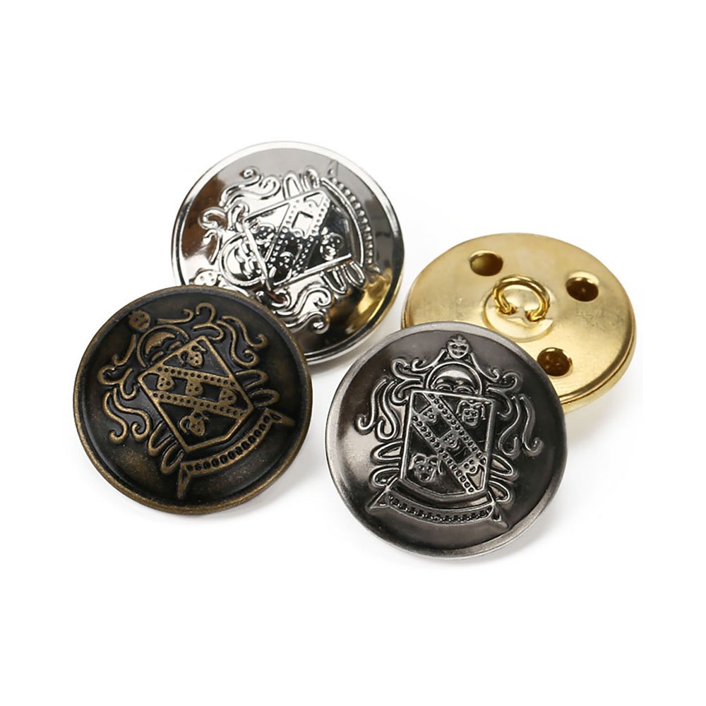 12 Boutons Vintage En Métal : Laiton Vieilli Ou Argent, Couture D