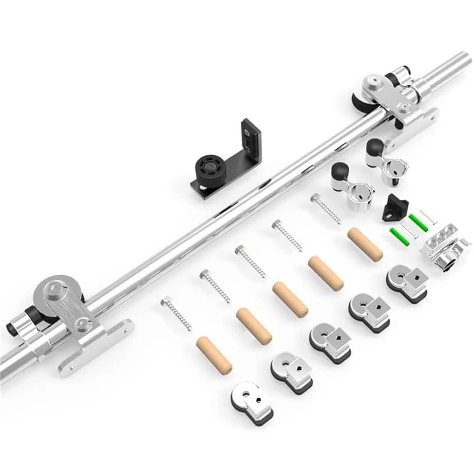 Kit quincaillerie pour porte grange coulissante en acier inoxydable TSMST 5FT