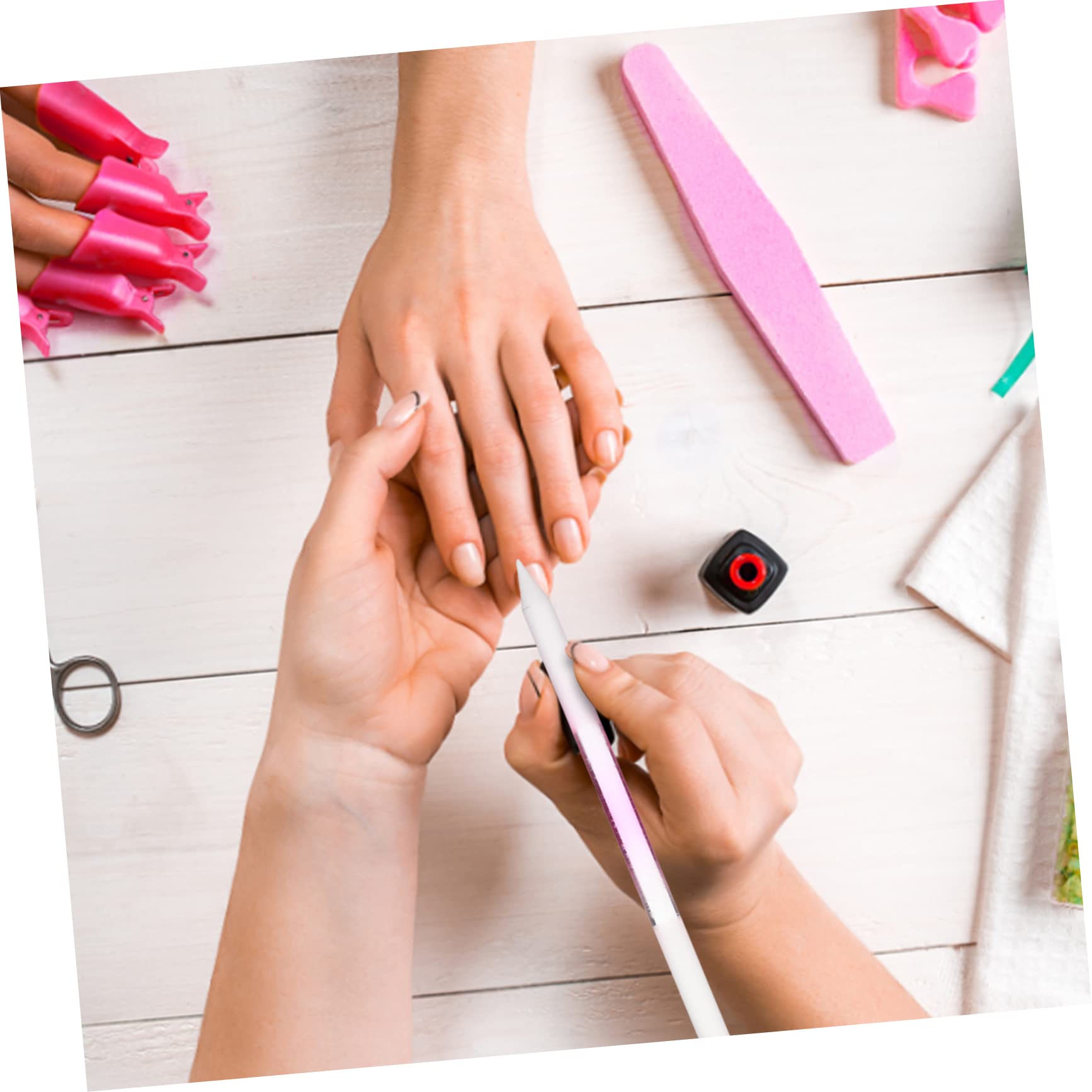 FRCOLOR 12stücke Teiliges -nagelfeilen Für Maniküre Doppelseitige Polierfeile Für Naturnägel Gelnägel Fußnägel Effizientes Schleifen Polieren Mit Praktischem Design Transparent