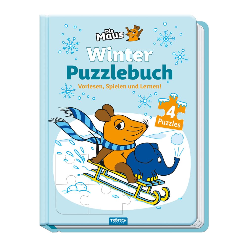 Trötsch Die Maus Winter-Puzzlebuch Puzzlebuch: Beschäftigungsbuch Entdeckerbuch Puzzlebuch