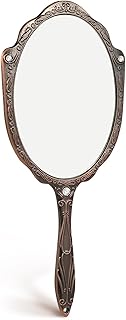 Unomor Vintage Handheld Mirror with Handle, S...
