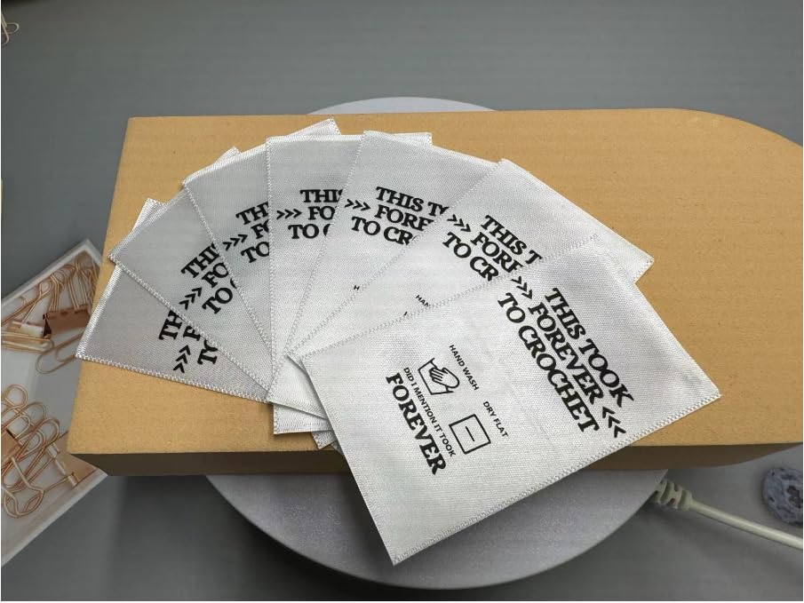 Knitting Labels 'This Took Forever to Crochet',Cute Crochet Tags for Blankets Crochet Tags for Handmade Items (50)