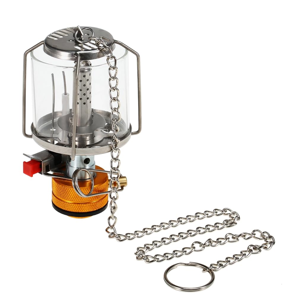 Outdoor Camping Gas Laterne Piezo Zündung Tragbare Mini Gas Zelt Lampe Licht Camping Ausrüstung Kochen Zubehör