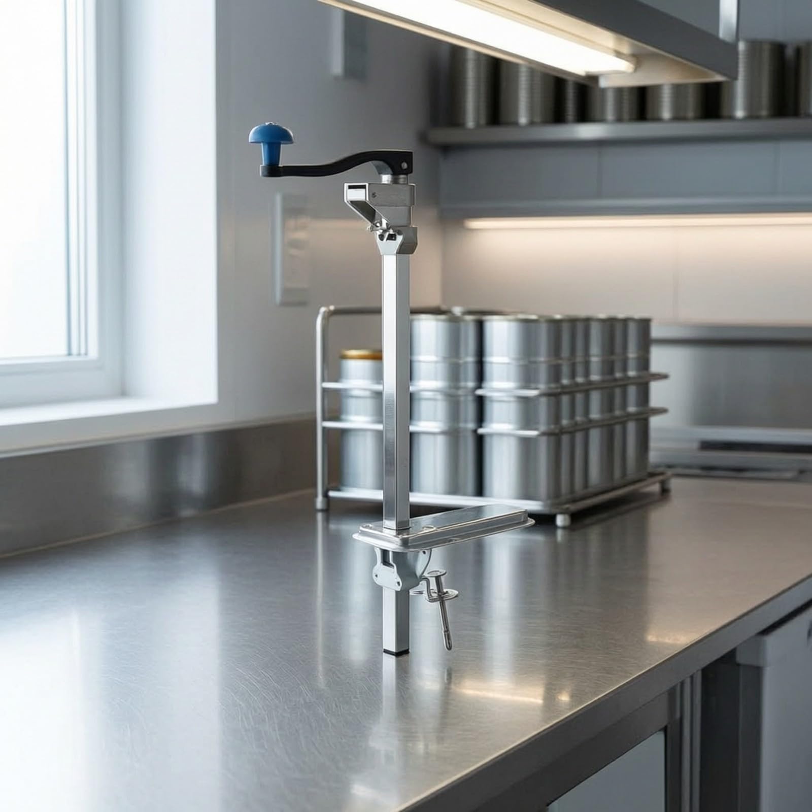 Apriscatole con Morsetto Ergonomico