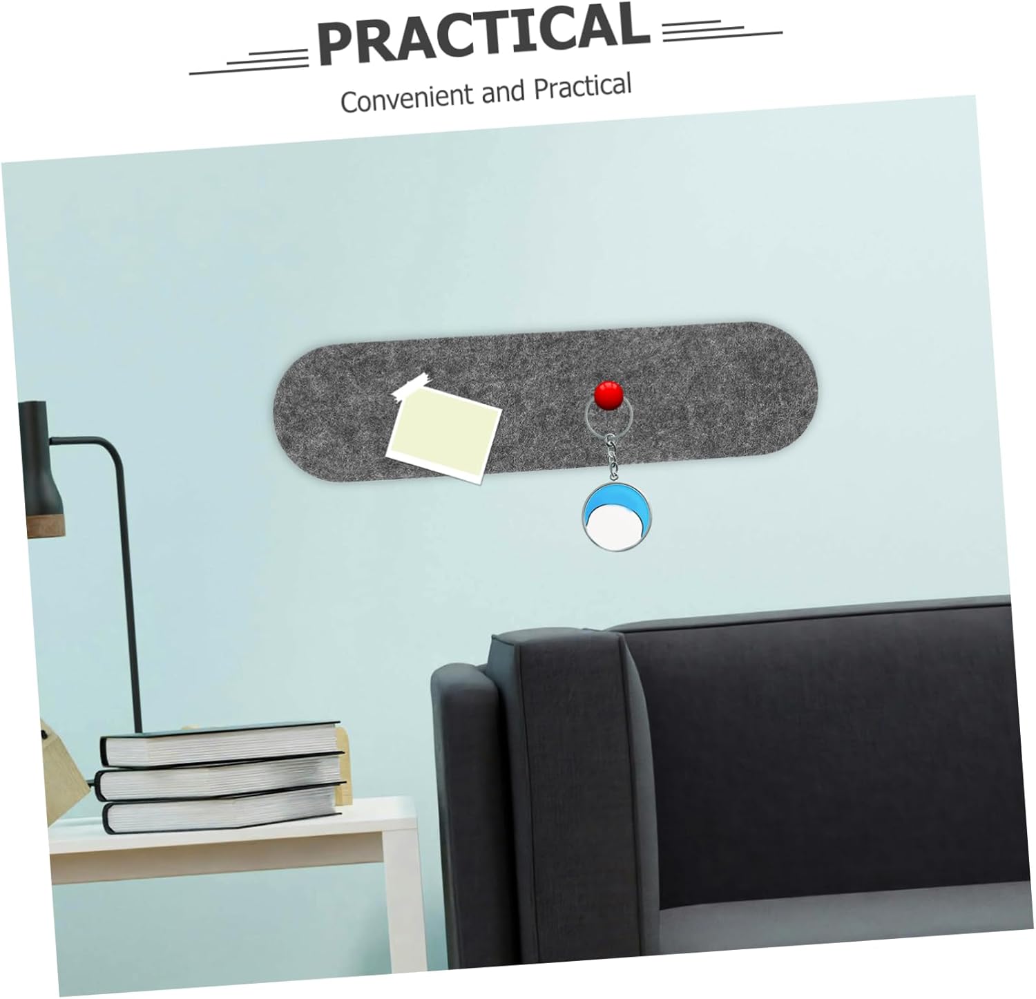 TEHAUX 2pcs Felt Bulletin Board Self-Adhesive Decorative Photo and Jewelry Organizer for Home and Office Efficient Wall Storage