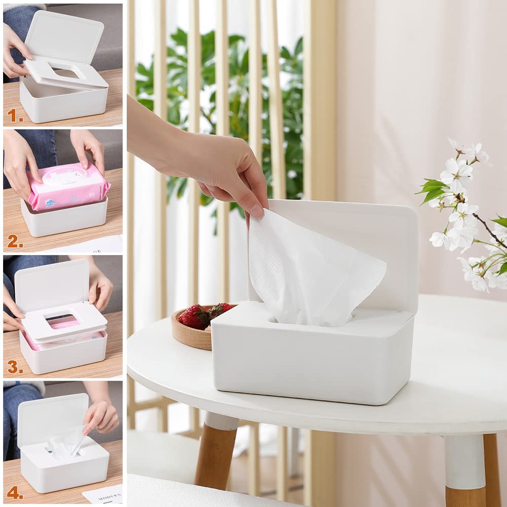 Scatola Per Fazzoletti Umidificati, Scatola Per Salviette Nere Dispenser Per Salviette Umidificate Scatola Per Riporre Salviette Umidificate Antipolvere Con Coperchio Per Casa E Ufficio 84243429