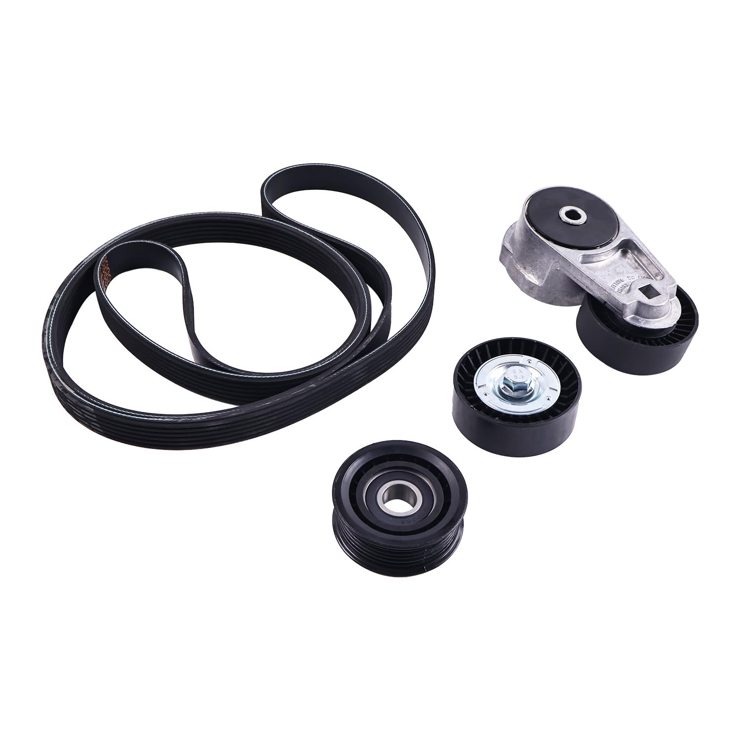 Drive Idler Pulley Serpentine Belt Tensioner Kit Compatible with Chrysler Ram Dodge Jeep 3.6