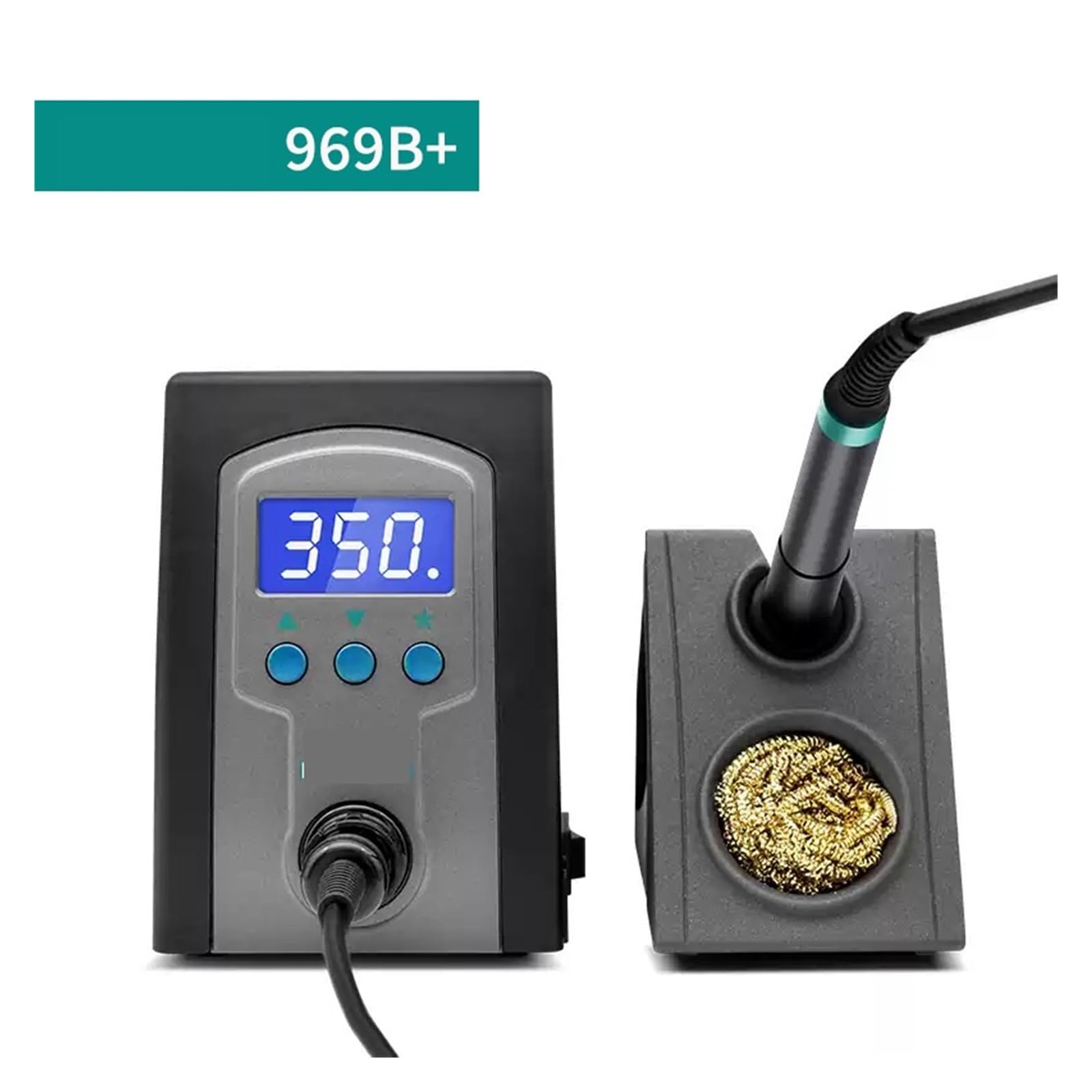 Stacja lutownicza, Stacja lutownicza Smart Precision SMD 969D+, zestaw do lutowania stałotemperaturowego z cyfrowym wyświetlaczem LCD(969B+)