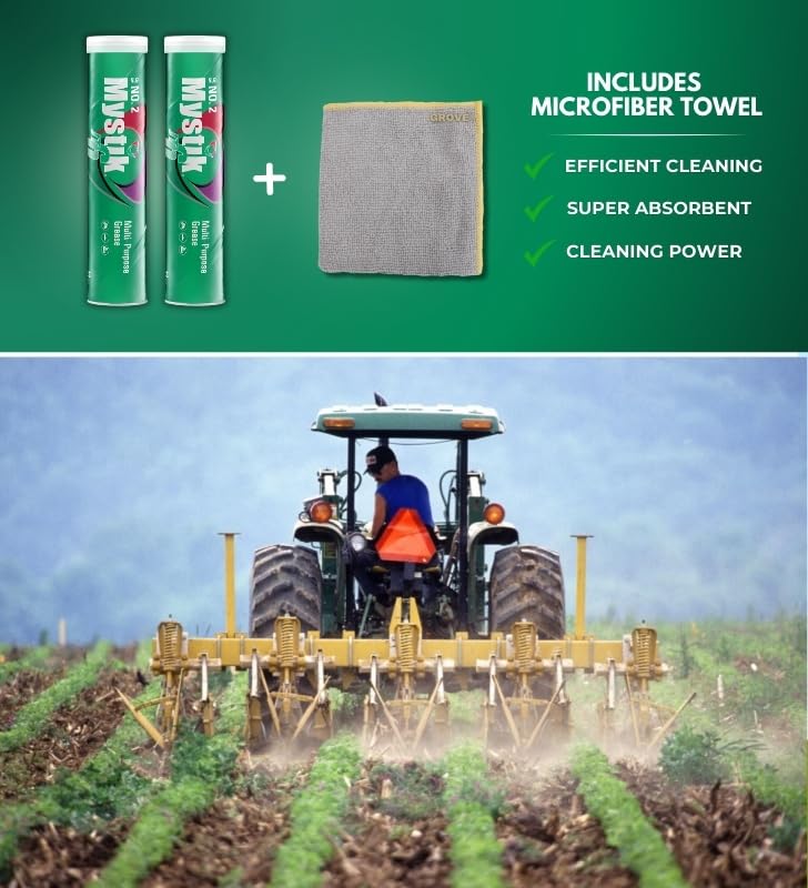 Image of Mystik JT-6 Multi-Purpose #2 Grease 14 oz Bundle with Microfiber Cloth - High-Temperature, Water-Resistant Grease for Superior Anti-Seize Protection Under Heavy Loads - (3 Items)