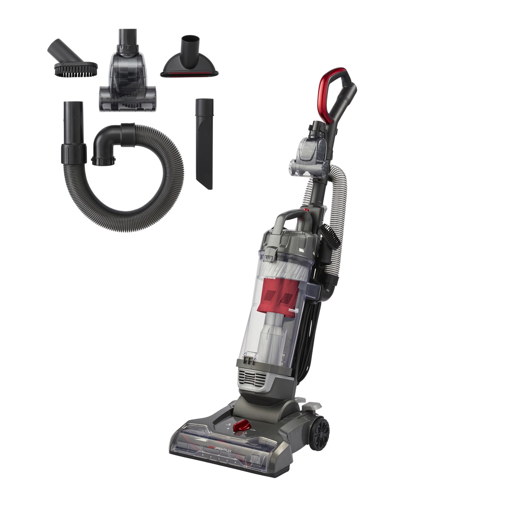 Morphy Richards Grey Mrxuprightflex Powerlite Stretch Upright Vacuum In | : Large