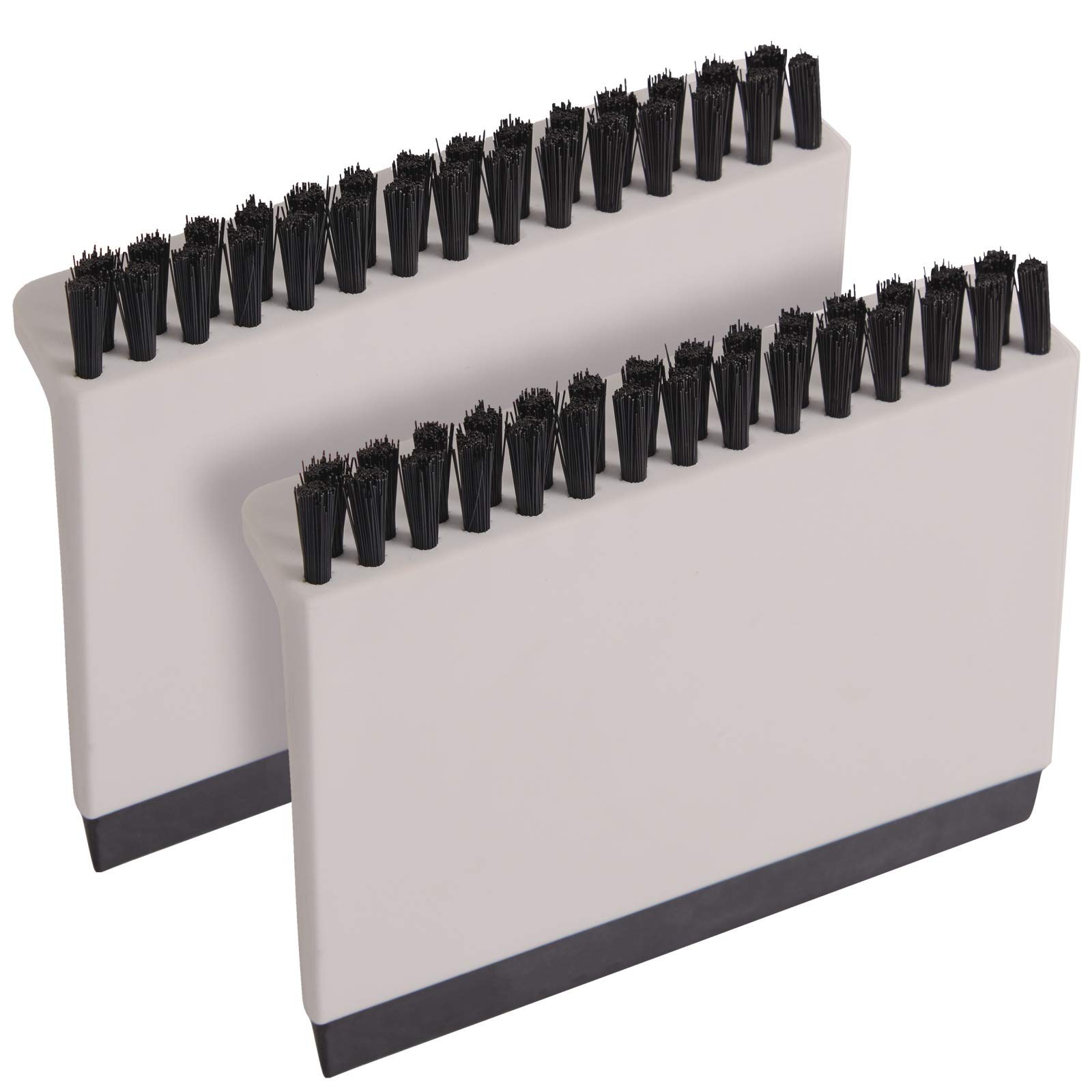 Burwells 2 Worktop Wipers Kitchen Scraper Flexible Blade Brush Countertop Table Double Sided Cleaner