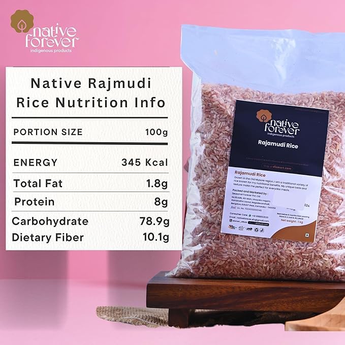 Image of Native Forever Rajamudi Rice - Low GI, High Fiber 5 Pack, 9000g