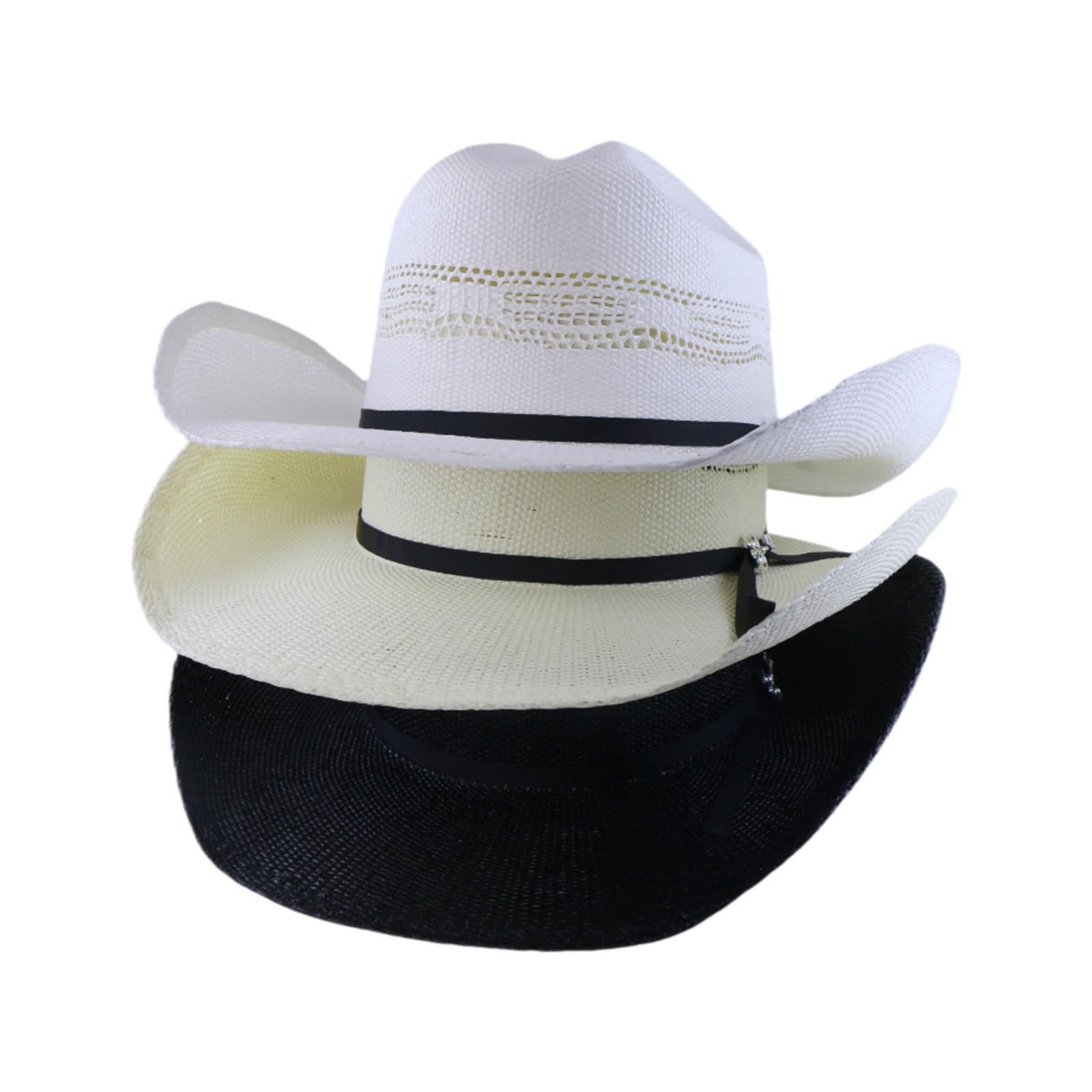 Cappello di paglia unisex regolabile Roll Brims per donne uomini uso quotidiano cappello panama per spiaggia e festival musicale Dressingup