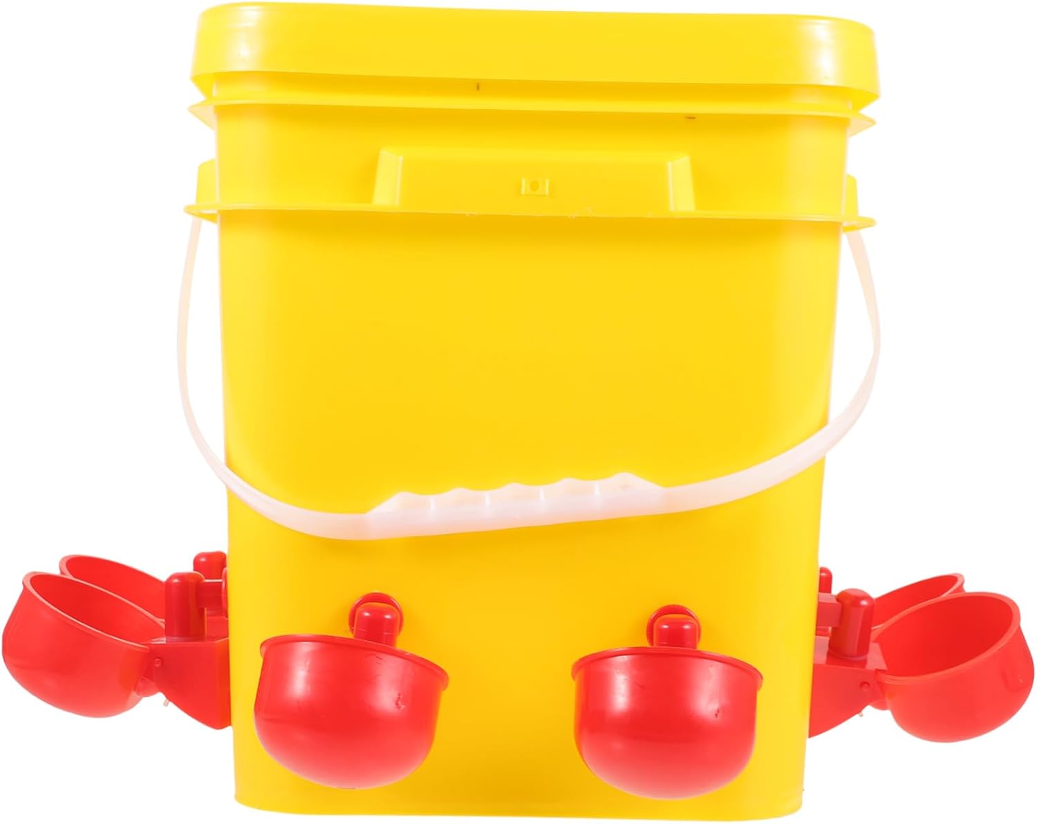 Automatic Chicken Feeder for Poultry Supplies 5-Liter Capacity Sturdy Plastic Design Adjustable Feed Outlet for Chickens and Ducks