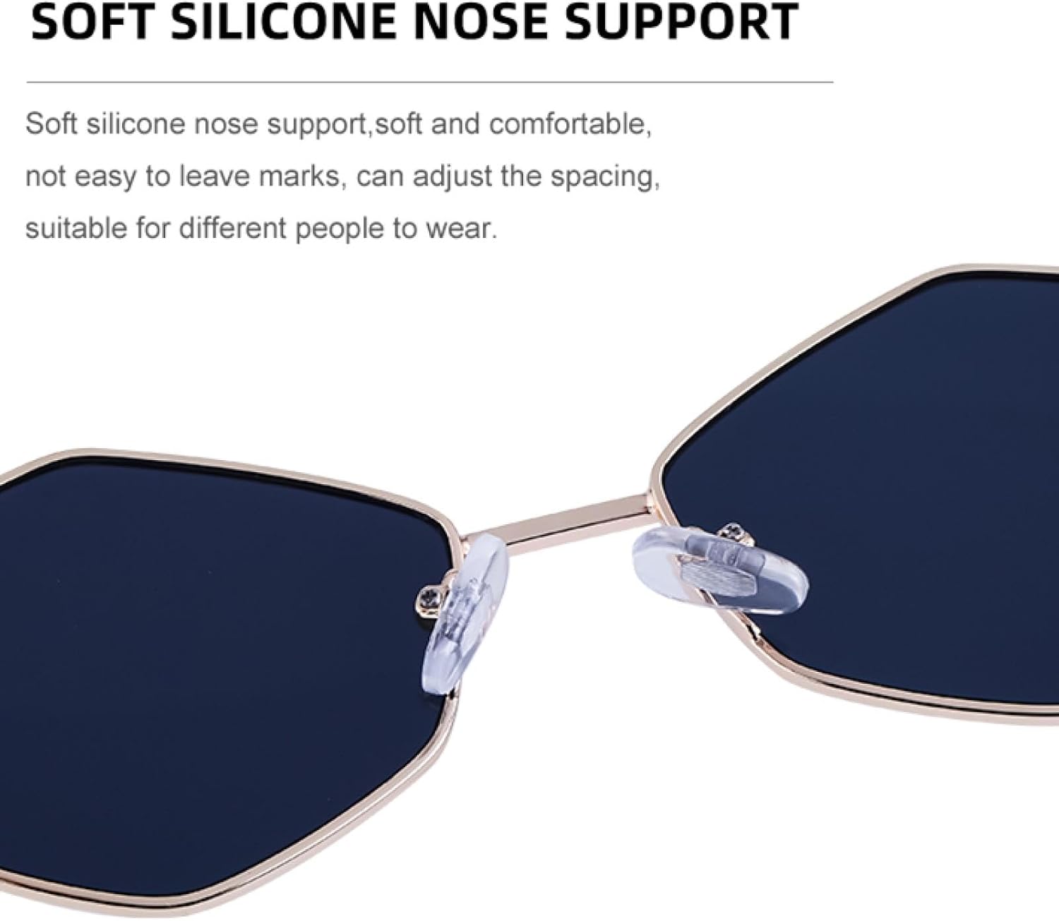 Small Frame Hexagon Punk Glasses Women Men Luxury Vintage Polygon Glasses for Ladies Retro Eyewear Shades