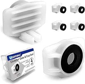 2pcs Tub Spout Diverter Repair Kit, Including 2 Diverter Valve Stems 2 Seals And Diverter Gates Shower Diverter, Fix Leaky Tub Faucet Repair Kit Bathtub Spout Repair Kit., Bathtub & Shower Diverter - View #10