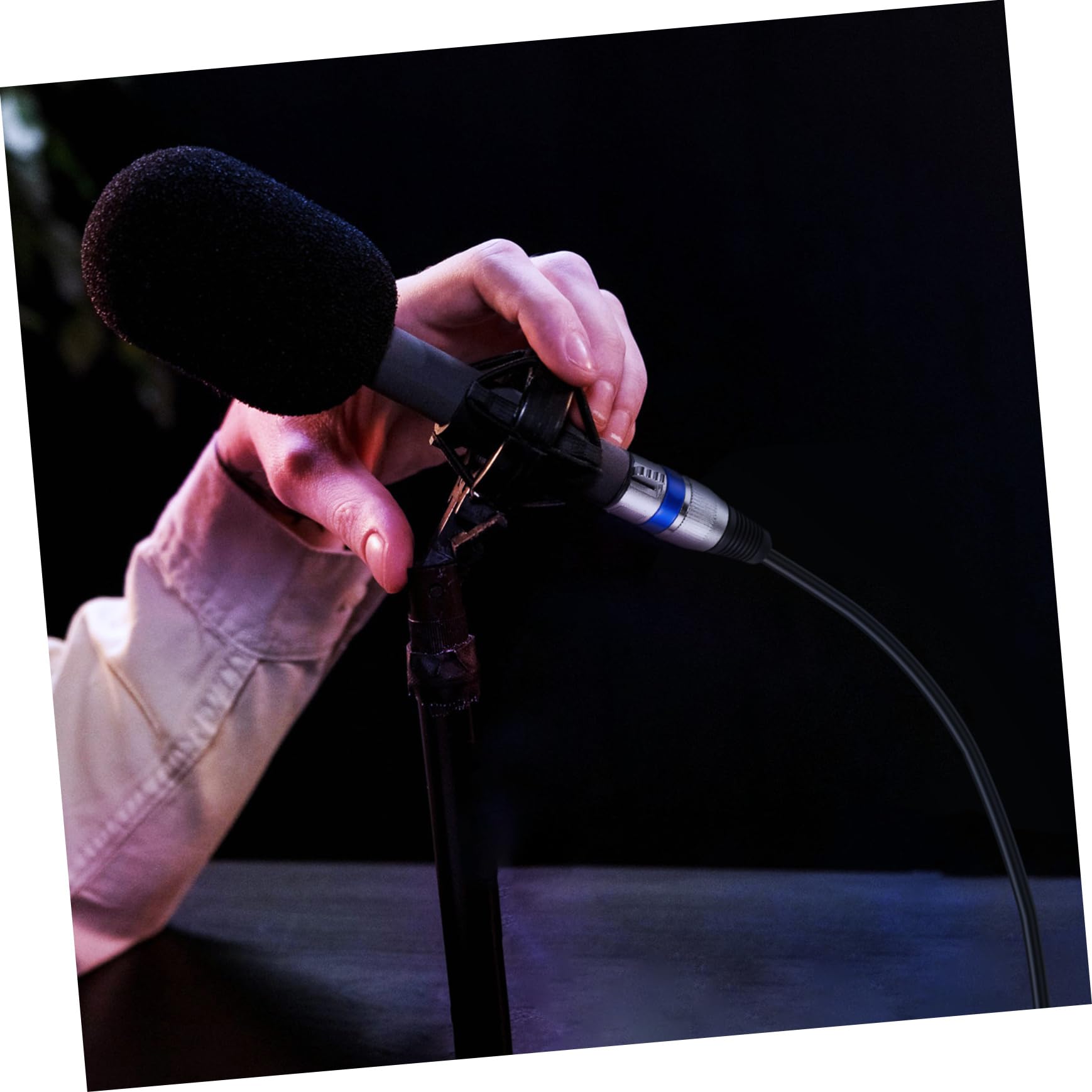 Mikinona Cavo Audio Xlr Doppia Schermatura in Rame 6mm per Casse Acustiche e Microfoni, 6 Pezzi, Uso Professionale e Rinforzo del Suono in Concerti