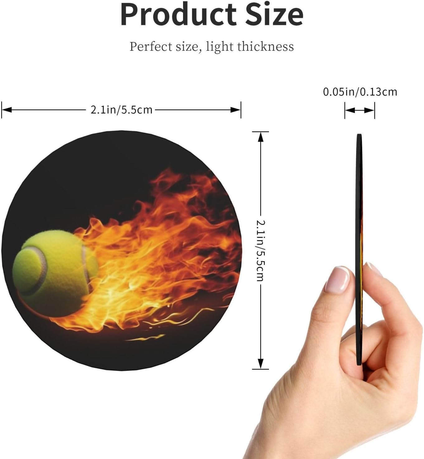 Fridge Magnets Heavy Duty Strong Magnets Mini Cute Refrigerator Magnet Novelty Fridge Sticker Magnetic Burning tennis pictures Decorative Magnet for Whiteboard Cabinet Locker Kitchen image 4