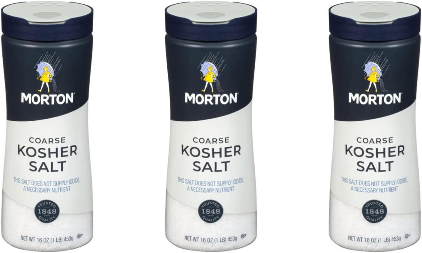 Morton, Coarse Kosher Salt, Box, NonIodized, AllPurpose (3 Lbs) Grocery
