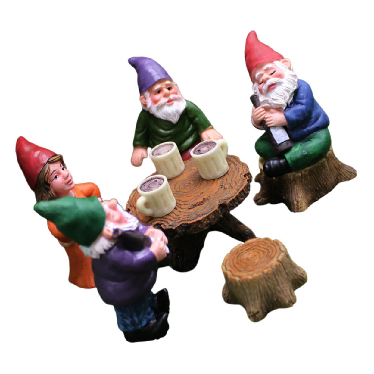 BESPORTBLE 3stücke Dwarf Garden GNOME Statue Set Lustige Gartenzwerge Für Garten Deko Teiliges Set Handgefertigte Figuren Für Außenbereich Dekoration Für Weihnachten Und Andere Anlässe