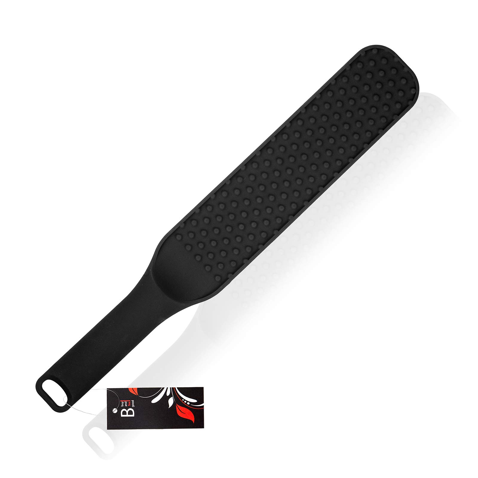 “Dolor Emocionante” - Slaps De Silicona De 35,0 Cm De Tamaño Grandes Fabricados En Silicona Premium De/Pala O Látigo Erótico En Color Negro