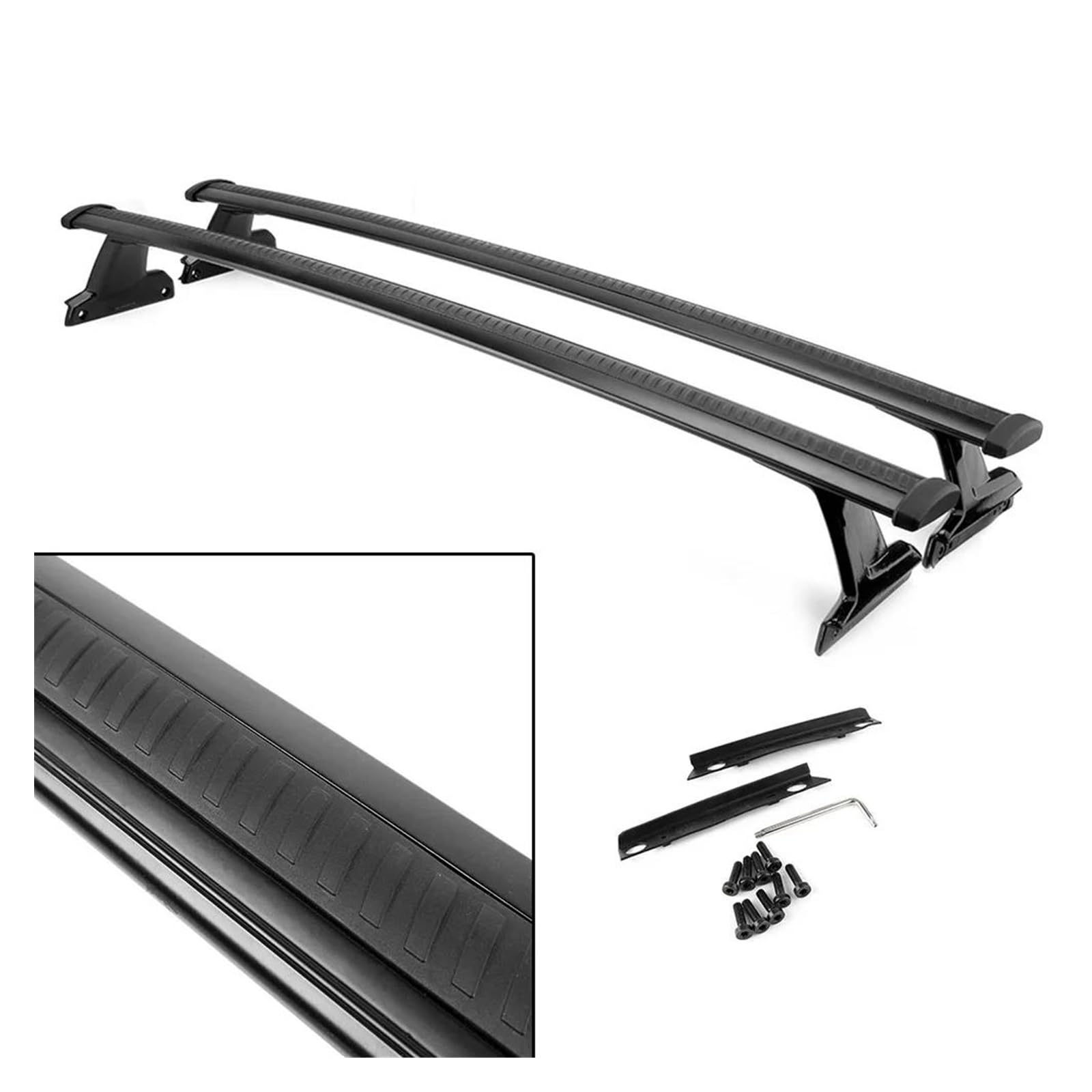 Portaequipajes Coche Paquete De Rieles Cruzados para Techo De Coche, Barra Negra OEM 84231368 para Chevy para Traverse 2018 2019 2020, 1 Par Baca Coche