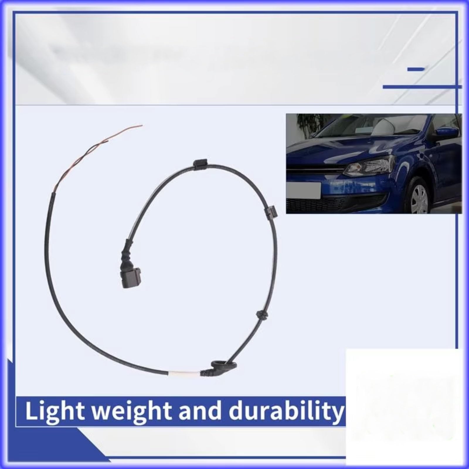 Sensor ABS velocidad de rueda Compatible Con VW Para POLO 2009-2017 Conector De Arnés Sensor Velocidad Delantero De Coche, Accesorios De Arnés Cableado OEM: 6R0927903