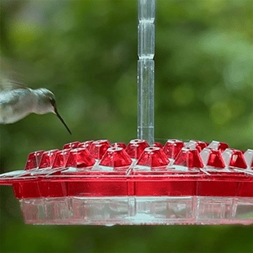 Comedero para colibríes y Foso para Hormigas Incorporado Fácil de Limpiar Patio Jardín Decoración Bebedero Semillas y dispensador de plástico