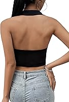 Vista 2 de Verdusa Chaleco de mujer con cuello de muesca y espalda descubierta, dobladillo asimétrico con botones en la parte delantera