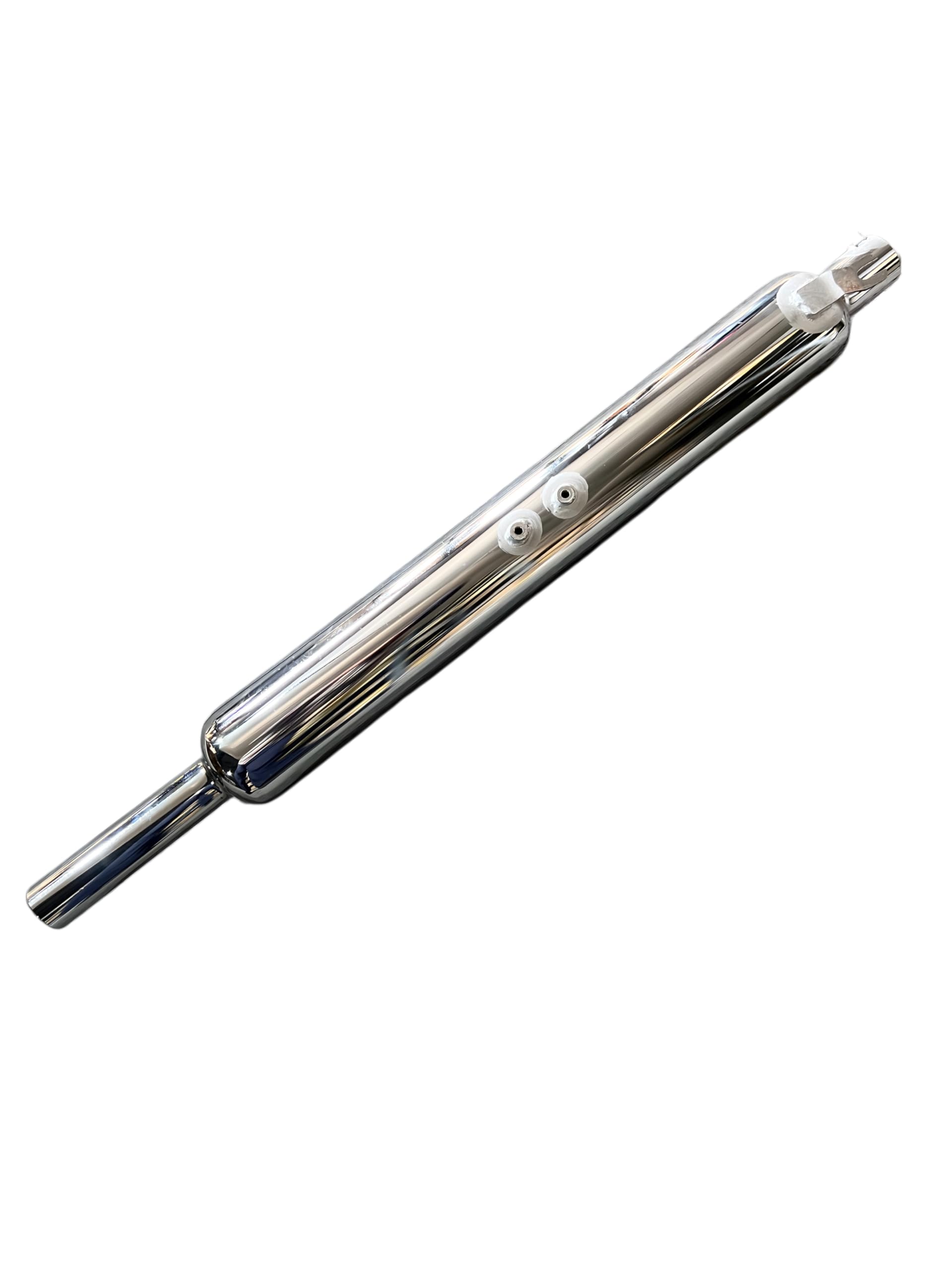Silman LS12-A Bullet Bike Silencer Extra Long Heavy Sound Exhaust Chrome Plated 7"-image-8