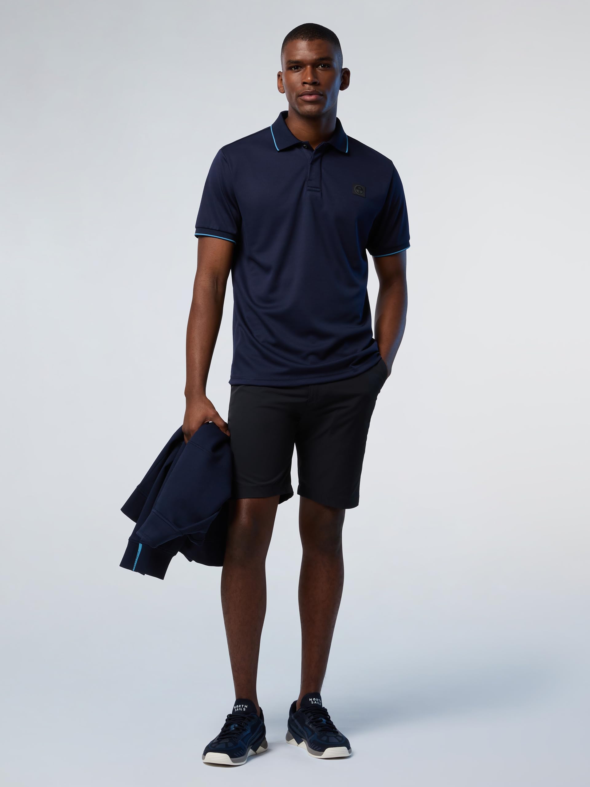 NORTH SAILS Polo Uomo in piqué Coolmax di Poliestere Riciclato