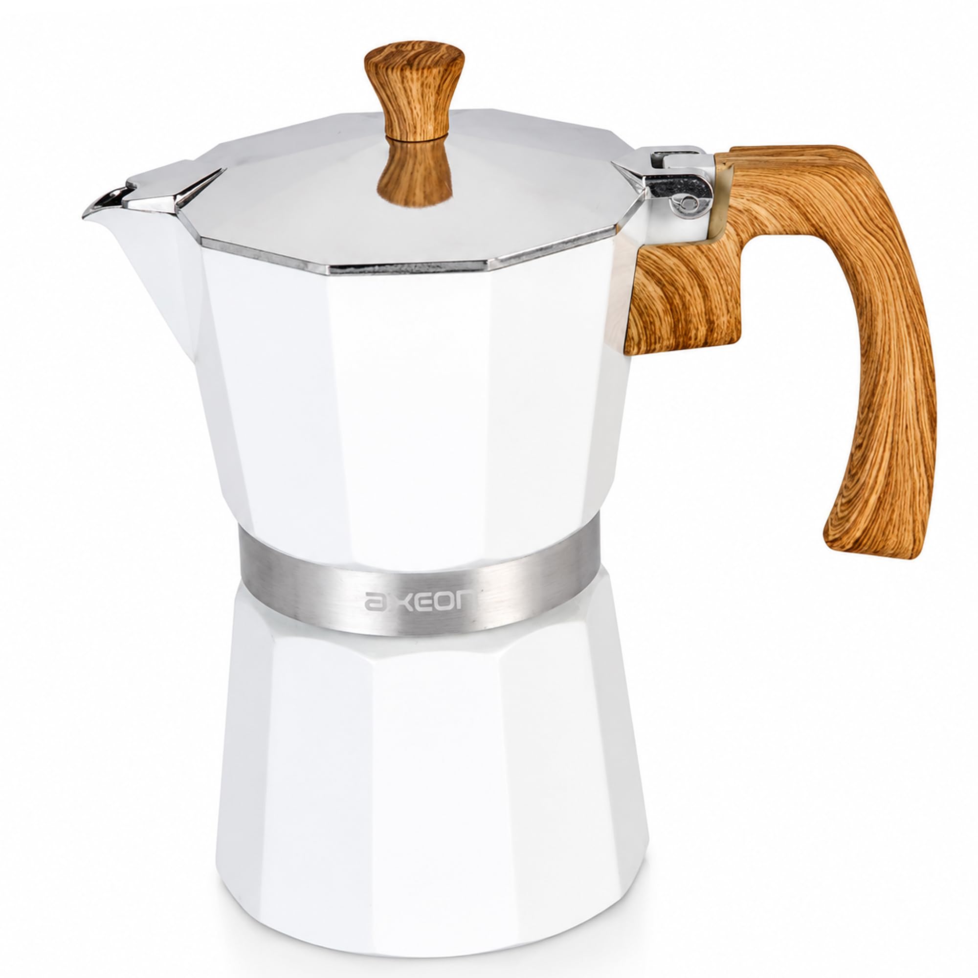 AXEON Classic Moka Pot Espresso Coffee Maker - 240ml | Italian