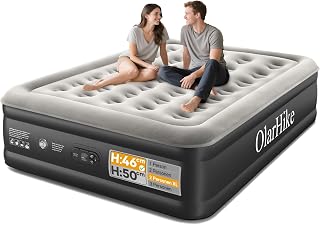 OlarHike Luftmatratze selbstaufblasend, Luftbett 2 Personen, Gästebett, aufblasbare Matratze für Camping, Zuhause, Gästezimmer, Zelt und Heimgebrauch, 152 x 203 x 46cm