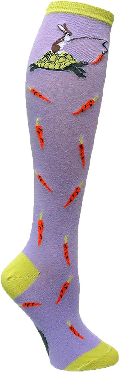 Womens Chasing the Carrot Knee Socks