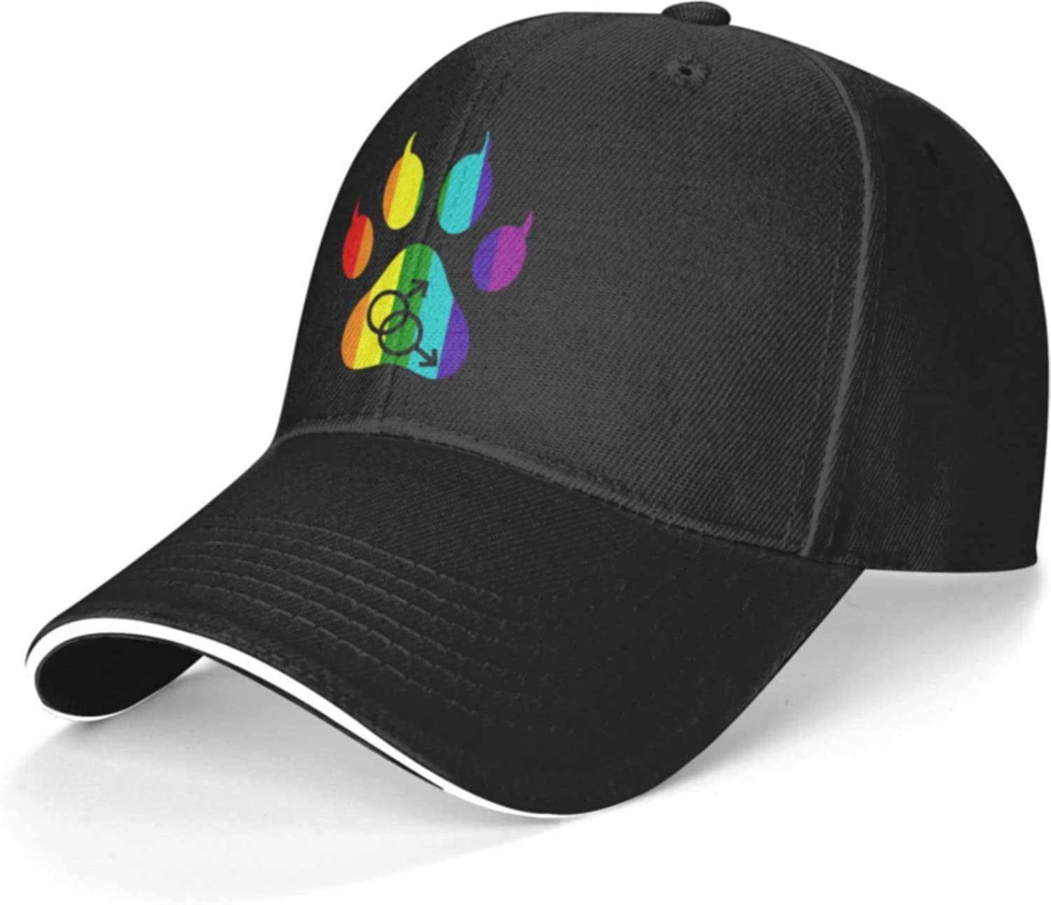 fifbird Gay Furry Pride Baseball Cap Classic Adjustable Hat Black
