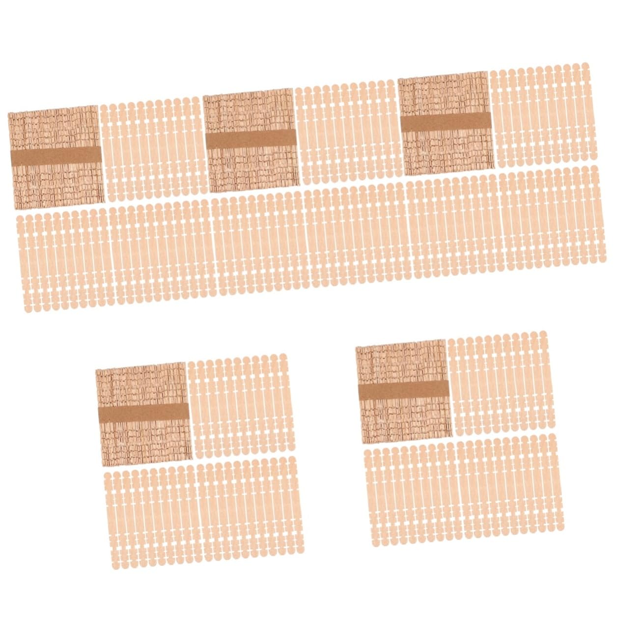 Lurrose 5stücke Handgefertigte Holzleisten Kreative Bastelmaterialien Aus Hochwertigem Holz Für Modelle Dekorationen Und Handarbeiten Für Feste Und Anlässe