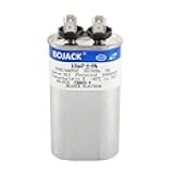 BOJACK 10 uF ±6% 10 MFD 370V/440V CBB65 Oval Run Start Capacitor for AC Motor Run or Fan Start and Cool or Heat Pump Air Conditione