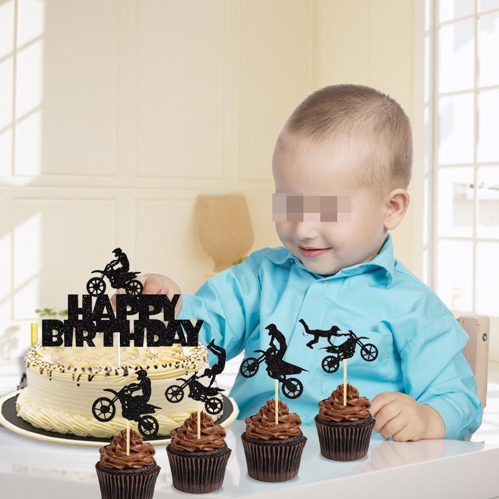 Motorräder Kuchen Deko Motorrad Kuchen Topper Moto Produktbild-Vorschau 5