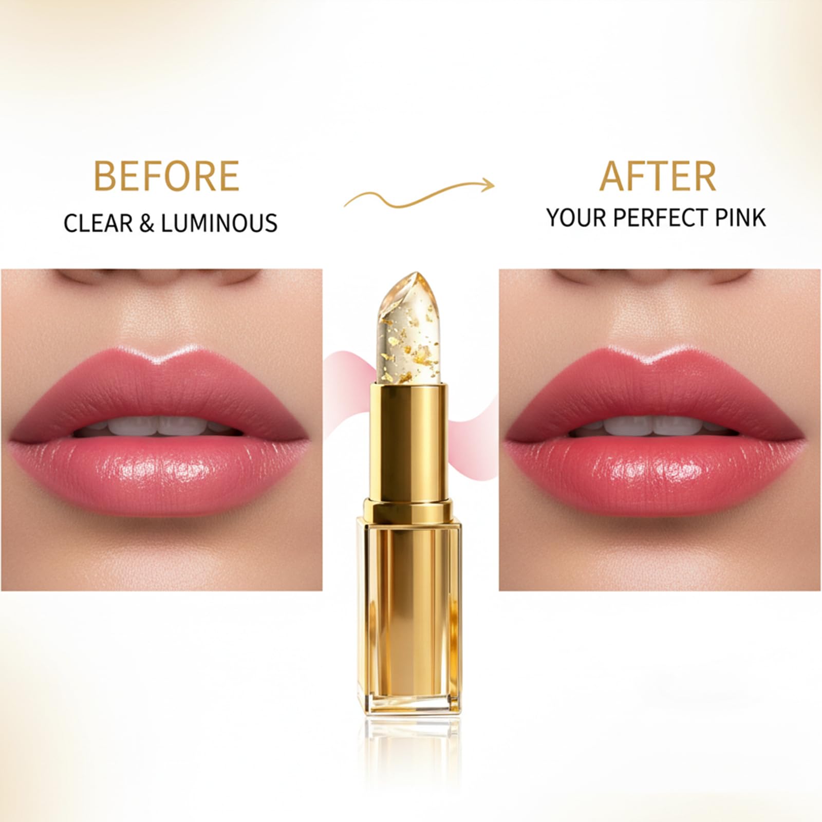 Coellyo Color Changing Lipstick for Older Women, Ph Adjusting Clear Lip Gloss, Transferproof Color Lipstick Long-Lasting Hydration Without Stripping, Keeping Makeup In Place for Up To 8+ Hours — view 3