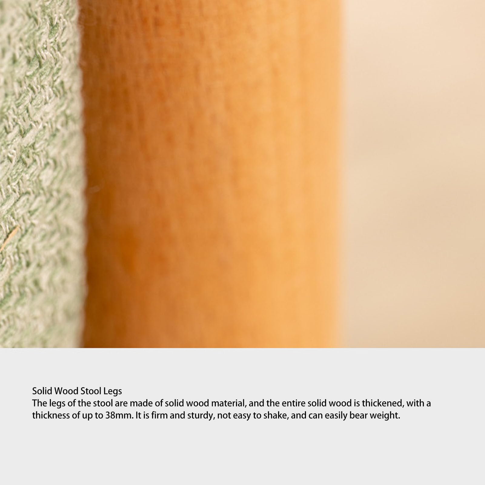 Sgabello Poggiapiedi Rotondo per Proprietari di Casa Che Aggiorna L'arredamento Moderno degli Interni, il Design Minimalista Nordico Eleva L'estetica dello Spazio, Realizz (GREEN)