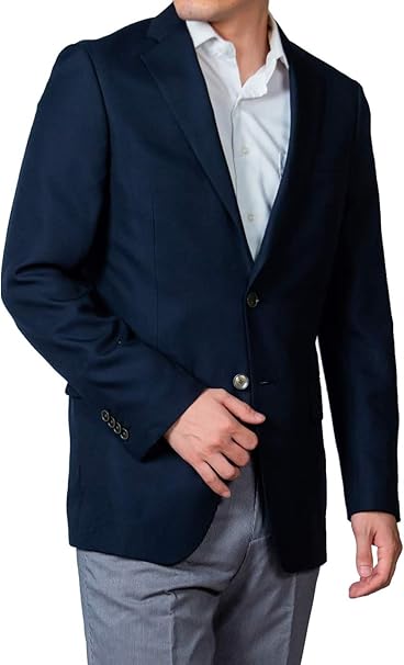 Amazon 紺ブレ ブレザー ジャケット 2021 秋冬 メンズ ビジネス ボタン ネイビー 無地 人気 定番 ランキング 紺 オールシーズン 大きいサイズ ポケット ストレッチ コート ジャケット 通販